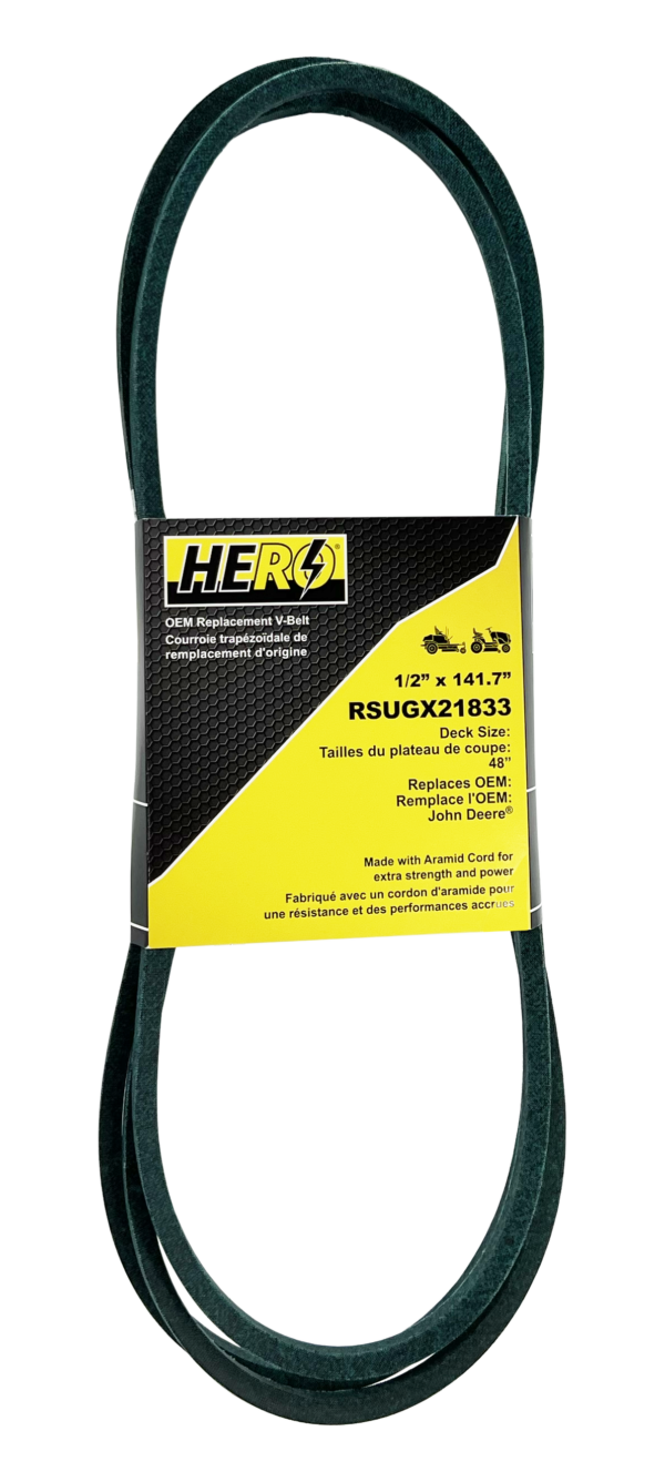 HERO OEM Aramid Kevlar Replacement Belt for John Deere GX21833, GX20571